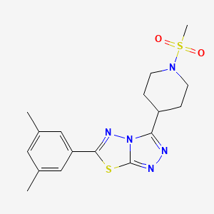 6-(3,5-Dimethylphenyl)-3-[1-(methylsulfonyl)-4-piperidinyl][1,2,4]triazolo[3,4-b][1,3,4]thiadiazole