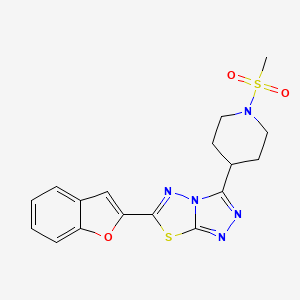 6-(1-Benzofuran-2-yl)-3-[1-(methylsulfonyl)-4-piperidinyl][1,2,4]triazolo[3,4-b][1,3,4]thiadiazole