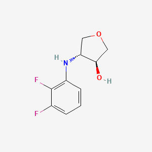 (3S,4R)-4-[(2,3-difluorophenyl)amino]oxolan-3-ol