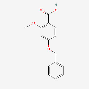 molecular formula C15H14O4 B1336319 4-苄氧基-2-甲氧基-苯甲酸 CAS No. 85607-79-0