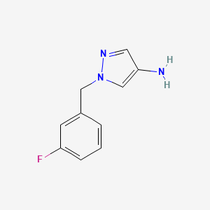 molecular formula C10H10FN3 B1336324 1-(3-氟苄基)-1H-吡唑-4-胺 CAS No. 956395-22-5
