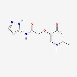 2-[(1,6-dimethyl-4-oxo-1,4-dihydro-3-pyridinyl)oxy]-N-(1H-pyrazol-3-yl)acetamide