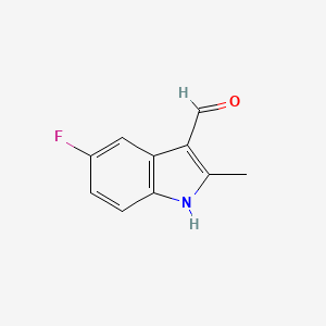 molecular formula C10H8FNO B1336327 5-氟-2-甲基-1H-吲哚-3-甲醛 CAS No. 815586-68-6