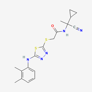 N-(1-Cyano-1-cyclopropylethyl)-2-((5-((2,3-dimethylphenyl)amino)-1,3,4-thiadiazol-2-yl)thio)acetamide