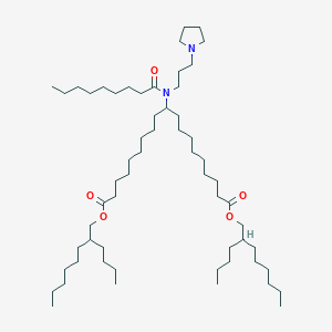 Bis(2-butyloctyl) 10-(N-(3-(pyrrolidin-1-yl)propyl)nonanamido)nonadecanedioate