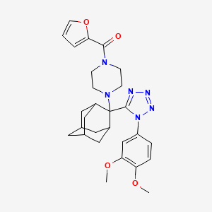 1-{2-[1-(3,4-dimethoxyphenyl)-1H-tetraazol-5-yl]-2-adamantyl}-4-(2-furoyl)piperazine