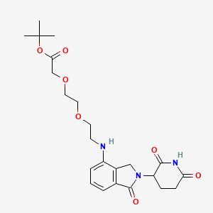 tert-Butyl 2-(2-(2-((2-(2,6-dioxopiperidin-3-yl)-1-oxoisoindolin-4-yl)amino)ethoxy)ethoxy)acetate