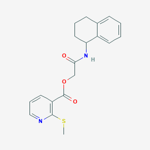 [2-Oxo-2-(1,2,3,4-tetrahydronaphthalen-1-ylamino)ethyl] 2-methylsulfanylpyridine-3-carboxylate