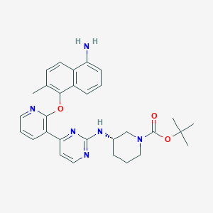 (S)-tert-Butyl 3-((4-(2-((5-amino-2-methylnaphthalen-1-yl)oxy)pyridin-3-yl)pyrimidin-2-yl)amino)piperidine-1-carboxylate