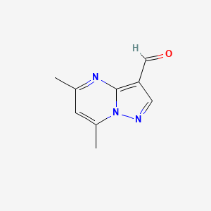 molecular formula C9H9N3O B1336340 5,7-二甲基吡唑并[1,5-a]嘧啶-3-甲醛 CAS No. 878414-63-2