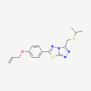 6-[4-(Allyloxy)phenyl]-3-[(isopropylsulfanyl)methyl][1,2,4]triazolo[3,4-b][1,3,4]thiadiazole