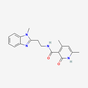 2-hydroxy-4,6-dimethyl-N-[2-(1-methyl-1H-benzimidazol-2-yl)ethyl]pyridine-3-carboxamide