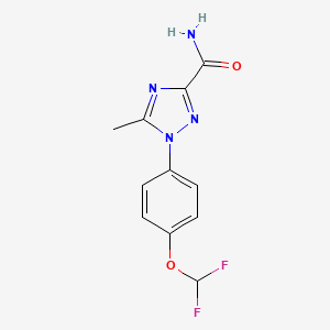 1-[4-(difluoromethoxy)phenyl]-5-methyl-1H-1,2,4-triazole-3-carboxamide