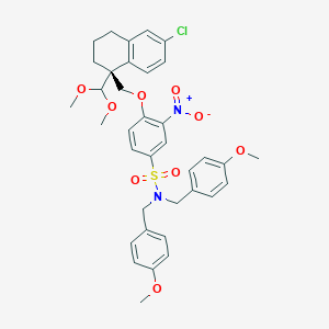 (R)-4-((6-Chloro-1-(dimethoxymethyl)-1,2,3,4-tetrahydronaphthalen-1-yl)methoxy)-N,N-bis(4-methoxybenzyl)-3-nitrobenzenesulfonamide