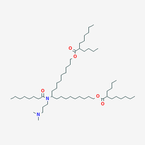 10-(N-(3-(Dimethylamino)propyl)octanamido)nonadecane-1,19-diyl bis(2-butyloctanoate)