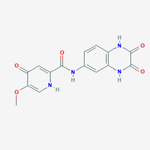 N-(2,3-dioxo-1,2,3,4-tetrahydroquinoxalin-6-yl)-4-hydroxy-5-methoxypyridine-2-carboxamide