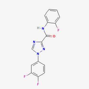 1-(3,4-difluorophenyl)-N-(2-fluorophenyl)-1H-1,2,4-triazole-3-carboxamide