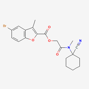 [(1-Cyanocyclohexyl)(methyl)carbamoyl]methyl 5-bromo-3-methyl-1-benzofuran-2-carboxylate