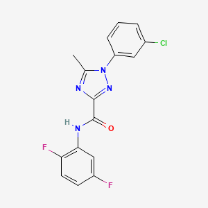 1-(3-chlorophenyl)-N-(2,5-difluorophenyl)-5-methyl-1H-1,2,4-triazole-3-carboxamide