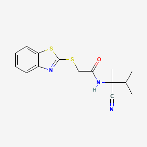 2-(Benzo[d]thiazol-2-ylthio)-N-(2-cyano-3-methylbutan-2-yl)acetamide