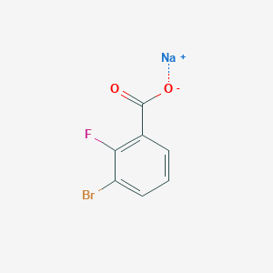 molecular formula C7H3BrFNaO2 B13363627 Sodium 3-bromo-2-fluorobenzoate 