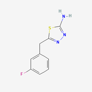 5-[(3-Fluorophenyl)methyl]-1,3,4-thiadiazol-2-amine
