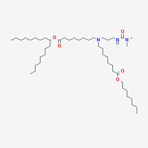 Heptadecan-9-yl 8-((3-(3,3-dimethylureido)propyl)(8-(octyloxy)-8-oxooctyl)amino)octanoate