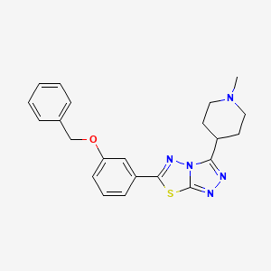 6-[3-(Benzyloxy)phenyl]-3-(1-methylpiperidin-4-yl)[1,2,4]triazolo[3,4-b][1,3,4]thiadiazole