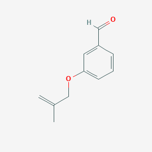 molecular formula C11H12O2 B1336368 3-(2-甲基烯丙氧基)-苯甲醛 CAS No. 38002-95-8