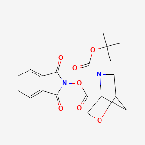 molecular formula C19H20N2O7 B13363696 5-(tert-Butyl) 4-(1,3-dioxoisoindolin-2-yl) 2-oxa-5-azabicyclo[2.2.1]heptane-4,5-dicarboxylate 