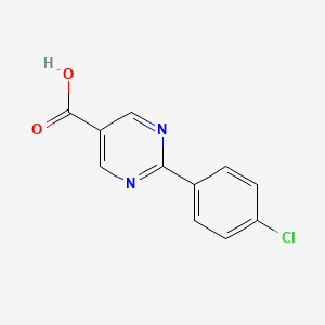 molecular formula C11H7ClN2O2 B1336370 2-(4-氯苯基)嘧啶-5-羧酸 CAS No. 878691-37-3