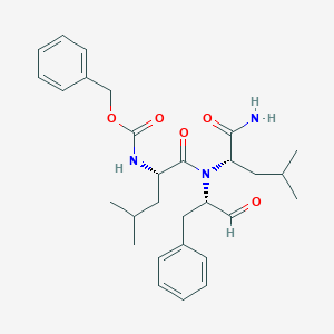 Benzyl ((S)-1-(((S)-1-amino-4-methyl-1-oxopentan-2-yl)((S)-1-oxo-3-phenylpropan-2-yl)amino)-4-methyl-1-oxopentan-2-yl)carbamate