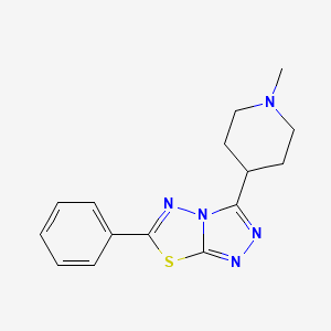 3-(1-Methyl-4-piperidinyl)-6-phenyl[1,2,4]triazolo[3,4-b][1,3,4]thiadiazole