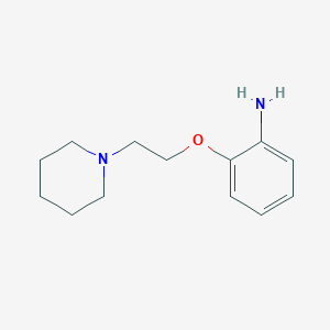 molecular formula C13H20N2O B1336373 2-(2-哌啶-1-基乙氧基)-苯胺 CAS No. 857373-29-6