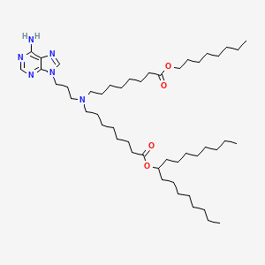 Heptadecan-9-yl 8-((3-(6-amino-9H-purin-9-yl)propyl)(8-(octyloxy)-8-oxooctyl)amino)octanoate