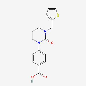 4-(2-oxo-3-(2-thienylmethyl)tetrahydro-1(2H)-pyrimidinyl)benzoic acid