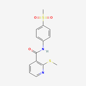 N-(4-(Methylsulfonyl)phenyl)-2-(methylthio)nicotinamide