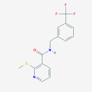 2-(Methylthio)-N-(3-(trifluoromethyl)benzyl)nicotinamide