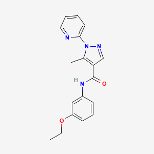 N-(3-ethoxyphenyl)-5-methyl-1-(2-pyridinyl)-1H-pyrazole-4-carboxamide