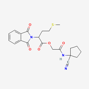 2-((1-Cyanocyclopentyl)amino)-2-oxoethyl 2-(1,3-dioxoisoindolin-2-yl)-4-(methylthio)butanoate