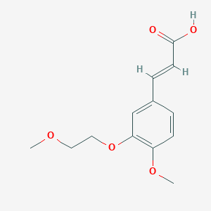 3-[4-Methoxy-3-(2-methoxyethoxy)phenyl]acrylic acid