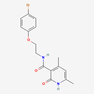 N-[2-(4-bromophenoxy)ethyl]-2-hydroxy-4,6-dimethylpyridine-3-carboxamide