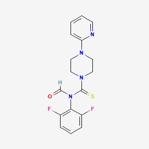 N-(2,6-Difluorophenyl)-N-formyl-4-(pyridin-2-yl)piperazine-1-carbothioamide