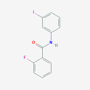 molecular formula C13H9FINO B13363919 2-fluoro-N-(3-iodophenyl)benzamide 