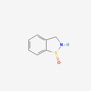 molecular formula C7H7NOS B13363925 2,3-Dihydrobenzo[d]isothiazole 1-oxide 