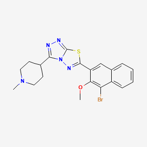 6-(4-Bromo-3-methoxynaphthalen-2-yl)-3-(1-methylpiperidin-4-yl)[1,2,4]triazolo[3,4-b][1,3,4]thiadiazole