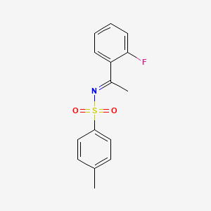 molecular formula C15H14FNO2S B13364007 N-(1-(2-Fluorophenyl)ethylidene)-4-methylbenzenesulfonamide 