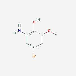 molecular formula C7H8BrNO2 B13364070 2-Amino-4-bromo-6-methoxyphenol 