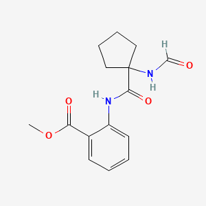 Methyl 2-({[1-(formylamino)cyclopentyl]carbonyl}amino)benzoate