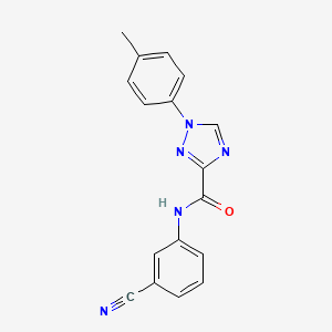 N-(3-cyanophenyl)-1-(4-methylphenyl)-1H-1,2,4-triazole-3-carboxamide